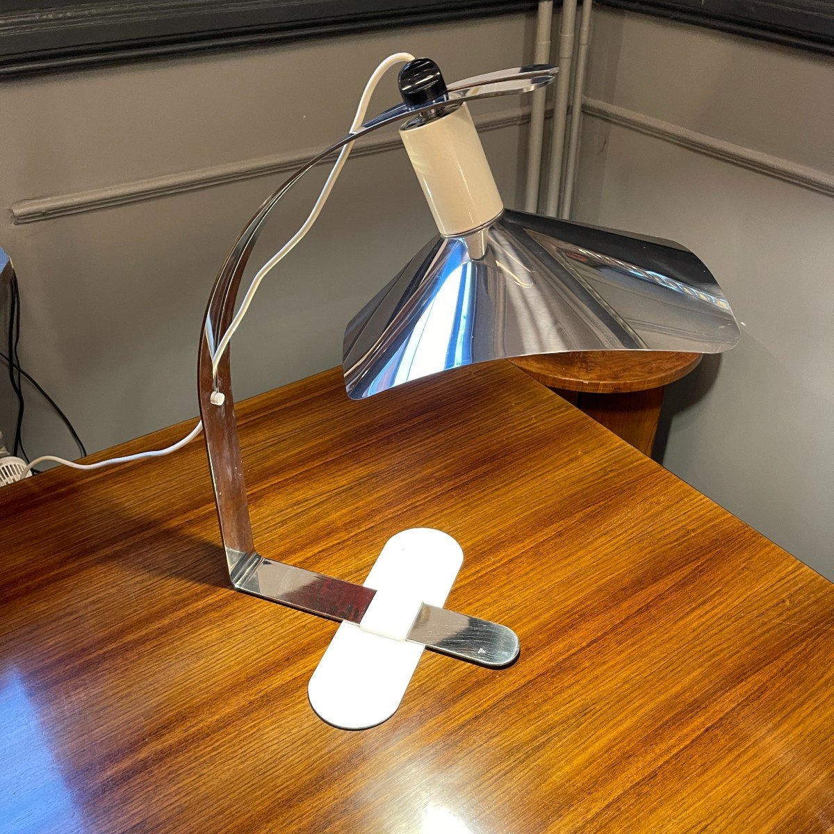Giovanni Grignani For Luci Illuminazione Italia "corolla" Table / Desk Lamp, Ca 1970-photo-4